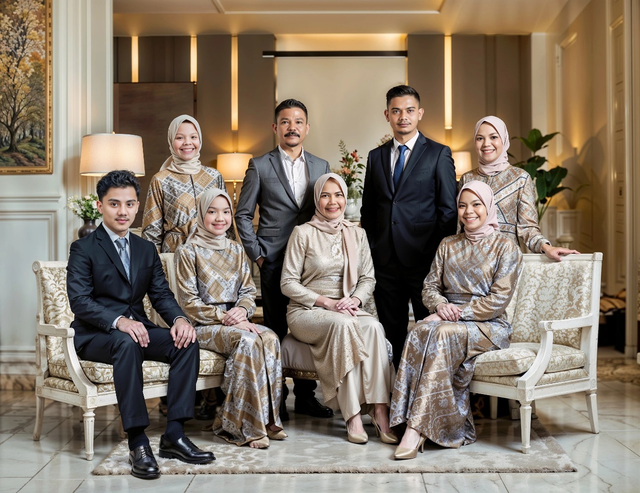 Foto Keluarga Studio — Sebelum & Sesudah — portofolio Vydi Studio