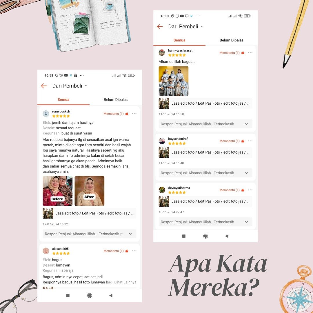 Ulasan Shopee — Kolase ulasan 1