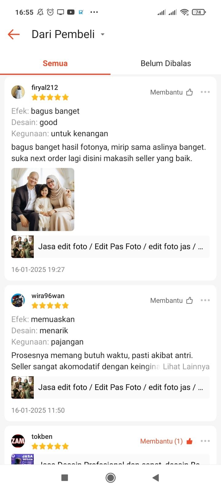 Ulasan Shopee — Feed ulasan #2